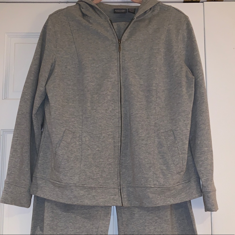 Chico’s Grey Sweatsuit by Additions w/Rhinestones
